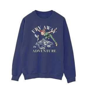Peter Pan Mens Fly Away To Adventure Sweatshirt / Navy Blue